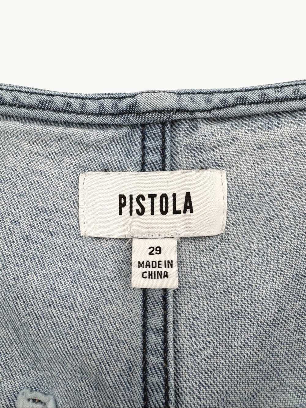Pistola Blair Bandless High Waist Crop Barrel Jeans 29 - Picture 10 of 11